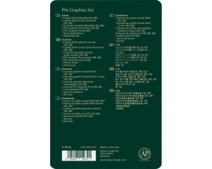 Set 11 piese grafica Pitt Graphite Faber Castell 112972