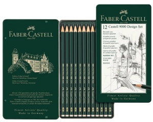 Set 12 creioane Castell 9000 (Design Set)