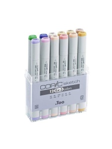 Set 12 markere cu cerneala pe baza de alcool, Copic Sketch Ex-3, 21075413