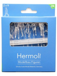 Set 18 figurine plastic transparent 1:50 Schulcz 02.50210.18