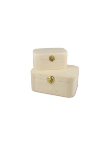 Set 2 cutii de lemn Meyco 34602