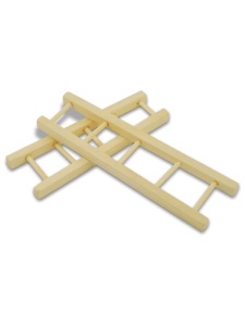 Set 2 scari din lemn decorative Meyco 405-47