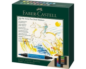 Set 20 marker pitt artist pen dual Faber-Castell FC162020