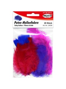 Set 20 pene colorate curcan 10/12cm Meyco 24036