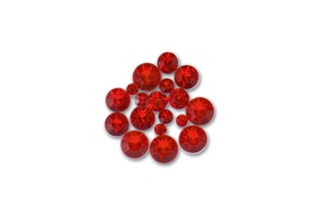 Set 250 Strasuri Acril 2mm/4mm Rosu Meyco 61823