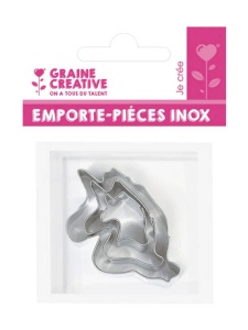 Set 3 forme metalice de taiat, unicorn Graine Creative 265062