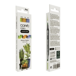 Set 3 markere cu cerneala pe baza de alcool, Copic Ciao Layer & Mix Paleta de Culori Botanic, 220750306 - Img 4