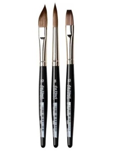 Set 3 pensule cu varf din fire sintetice Casaneo XS da Vinci 5392