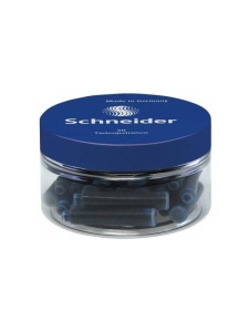 Set 30 cartuse cu cerneala albastra, rezerve pentru stilou, Schneider, 6703