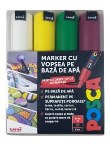 Set 4 markere PC-8K 8 mm Uni Posca M1507