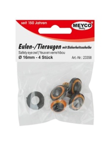 Set 4 ochi de bufnita 16mm Meyco 23358