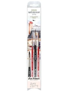 Set 4 pensule cu varf din fire sintetice Urban Journey da Vinci 5602