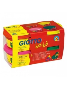 Set 4 plastiline, 4 culori x 100 g, Giotto Bebe, 464902