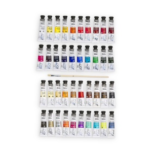 Set 40x20ml culori acrilice Pebeo Studio acrylics + 1 pensula cadou 833446