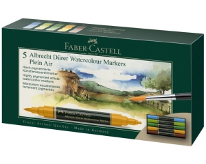 Set 5 Markere Acuarelabile Plein Air Albrecht Durer Faber Castell 160309