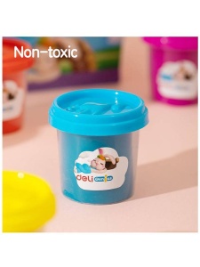 Set 6 culori Plastilina Deli 100g DLEH720-6