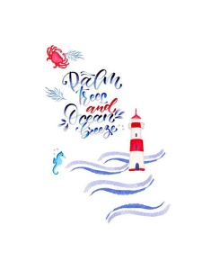 Set 6 markere cu 2 capete Lettering set Seaside Faber Castell 164519