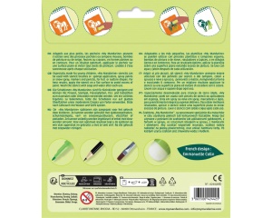 Set 6 sabloane animale din savana pentru copii Mandarine 42442MD