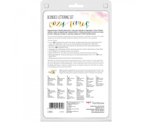Set 9 piese pentru lettering si efecte acuarelabile, Cozy Times, Tombow, TB-BS-FH1
