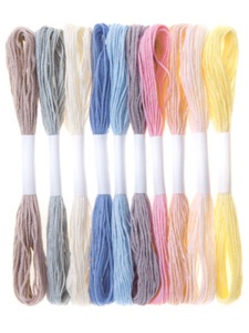 Set ata broderie din bumbac 10 culori x 8m Dp Craft