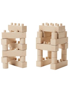 Set Construct Easy 46 piese din lemn Walachia WLCT93