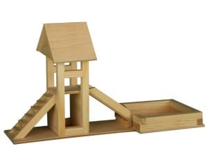 Set constructie loc de joaca 176 piese lemn Walachia WLCK51