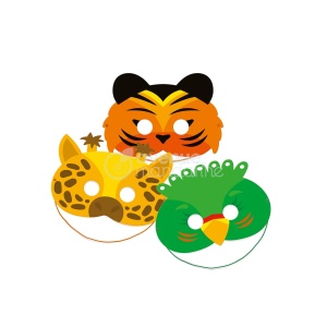 Set creativ cu 5 masti model Animale Salbatice Avenue Mandarine KC141C - Img 2