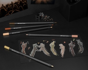Set de 12 Creioane Colorate Skin Tones Black Edition Faber-Castell FC116414