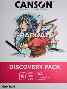 Set Discovery pack graduate Manga A4 Canson 10 file