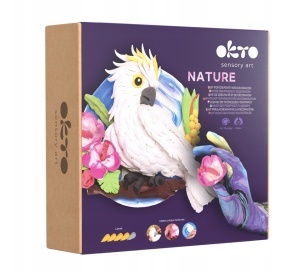 Set Pictura 3D cu Argila Usoara 21x21 cm Nature Cockatoo Okto 20044
