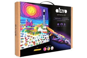 Set pictura 3D cu argila usoara 30x40 cm Park Guell Barcelona Okto 10038