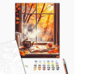 Set pictura pe numere autumn is already outside the window BS54355