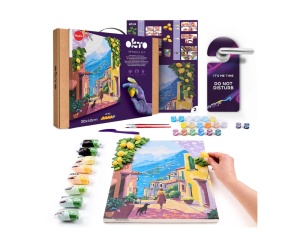 Set Pictura si Modelare 3D cu Argila Usoara 30x40 cm Lemon Weekend Okto 30008 - Img 3