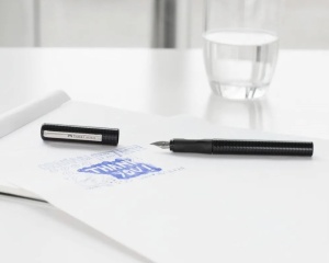 Set Stilou cu 6 Rezerve Cerneala Royal Blue Faber Castell
