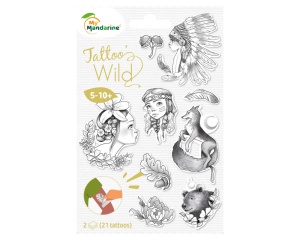 Set tatuaje temporare copii Wild Mandarine CC070C
