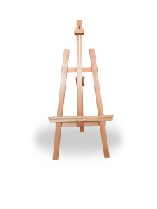 Sevalet natural Junior din lemn de fag lacuit, 113 cm, pentru panze de pana la 70 cm, FRN1015