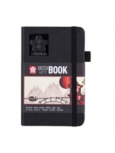 Sketch/note book 9x14cm 80 file crem 140 g/mp Sakura 94140001