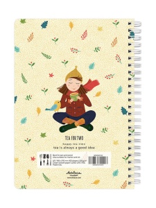 Sketchbook cu spira Happy tea time 60 file 120g/mp Tea for two