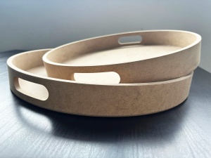 Tava rotunda MDF cu manere Ilyas TP108