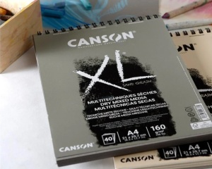 Bloc de Desen XL Sand Grain 160 gmp 40 file culoare Gri Canson