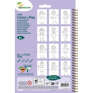 Carte de colorat Graffy Colour & Play, Fashion GY171C