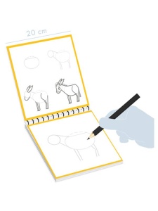 Carte de colorat Graffy Learn Avenue Mandarine - Ferma, 24 file, spira GY149C