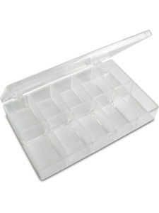 Cutie plastic 10 compartimente 12 x 7.5 x 2.3 cm Meyco 132-01