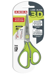 Foarfeca 13cm Arda 3D Blister FB133D