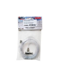 Furtun complet, 2,5m (2x4mm) cu valva de presiune si racord mama G1/8, 218893