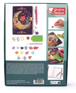 Jurnal cu Lacat cu Kit de Broderie cu Diamante 750226 Graine Creative