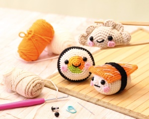 Kit Creativ Amigurumi, model Sushi 420331 Graine Creative