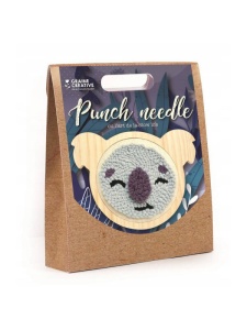 Kit Creativ cu Tehnica Punch Needle model Koala 15 cm Graine Creative 420209