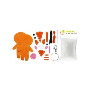 Kit Creativ de Cusut pentru Copii model Elliott the Cat Avenue Mandarine KC047C - Img 2