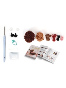 Kit creativ pentru crosetat Amigurumi model Teckel Graine Creative 39961
